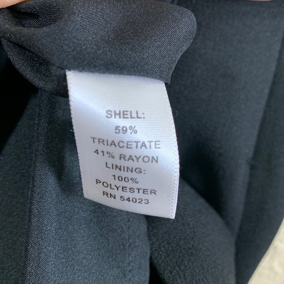 Banana Republic Dress Black V-neck Size 2 - Picture 10 of 14